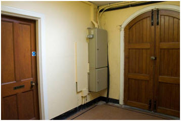 Entrance hall before refurb