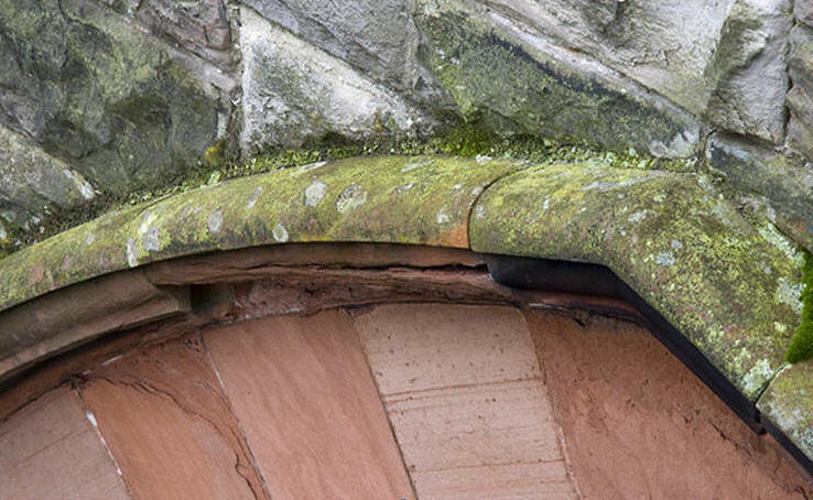 Stonework around window