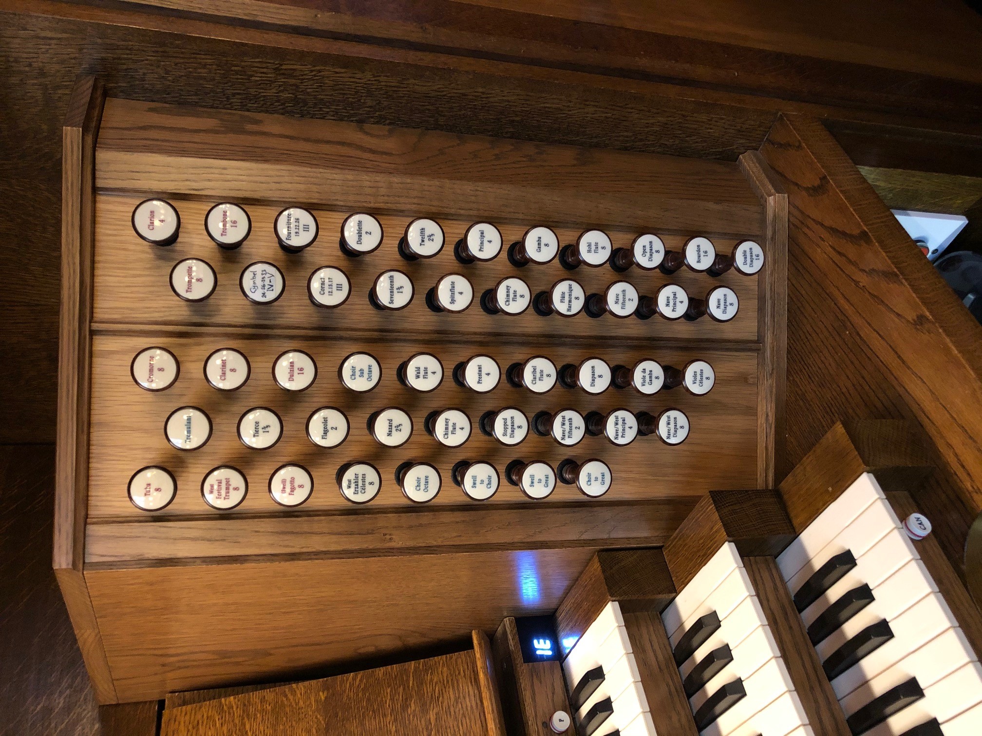 Flute organ clearance